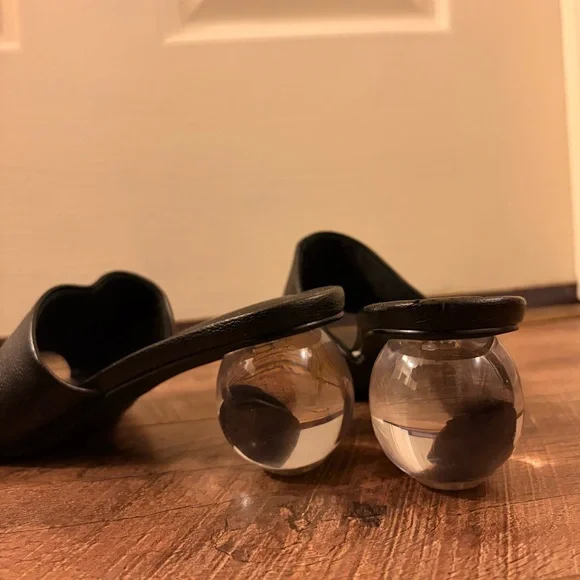 Black Women's Mule Heels - Picture 5 of 6